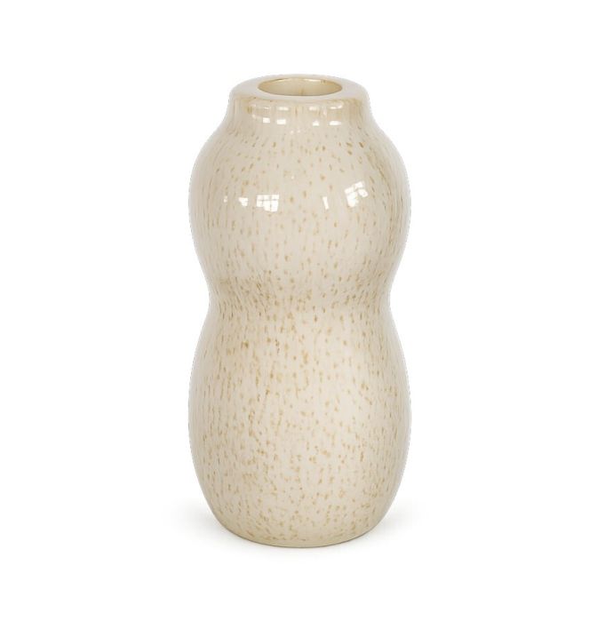 Aardewerk vaasje Blob beige