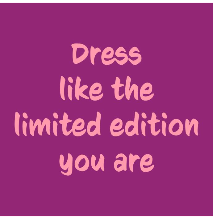 Tegeltje dress like the limited edition