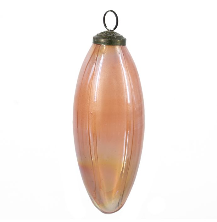 Kerstbal glas roze
