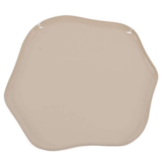 Metalen dienblad Haru glossy sand