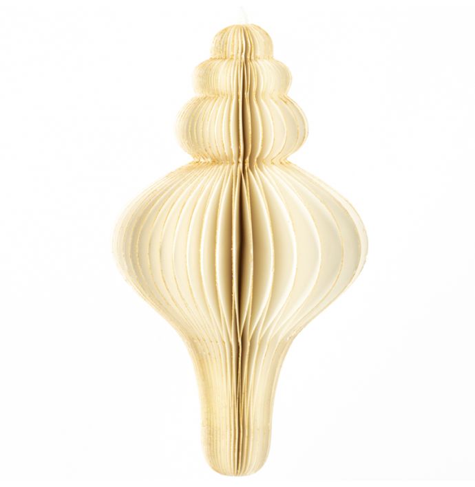 Papieren honeycomb hanger wit