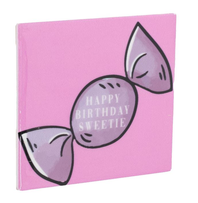 Tegeltje Happy birthday sweetie