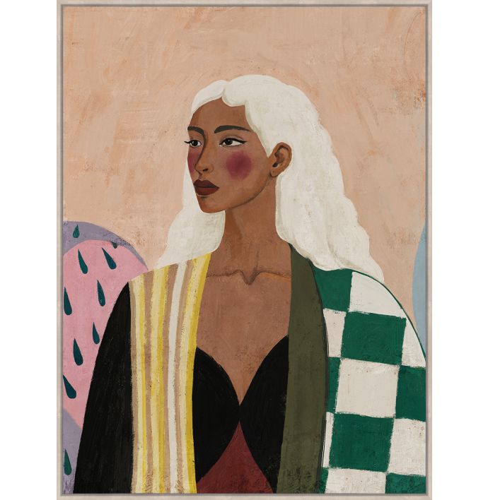 Schilderij emerald muse