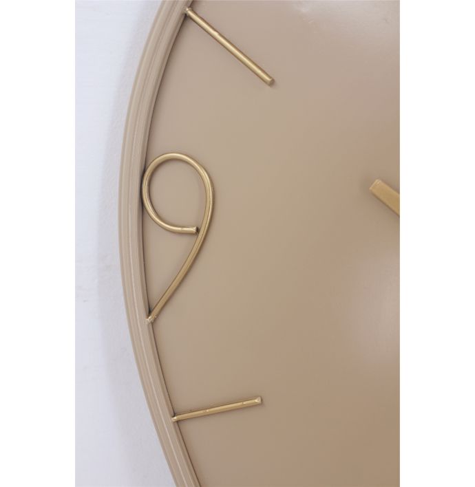 Wandklok Ringo organisch beige