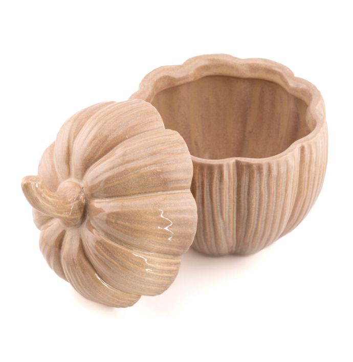 Opbergbakje pompoen Gourd beige S