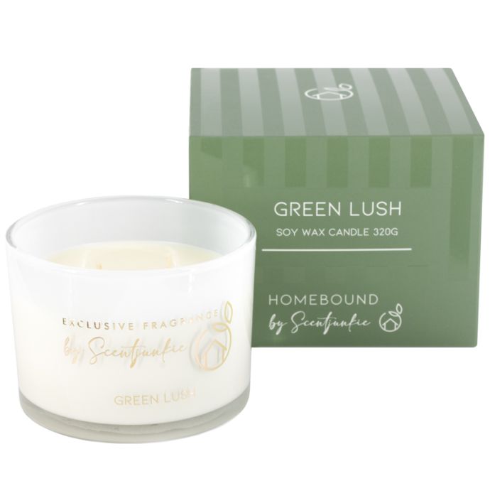 Geurkaars 320g green lush