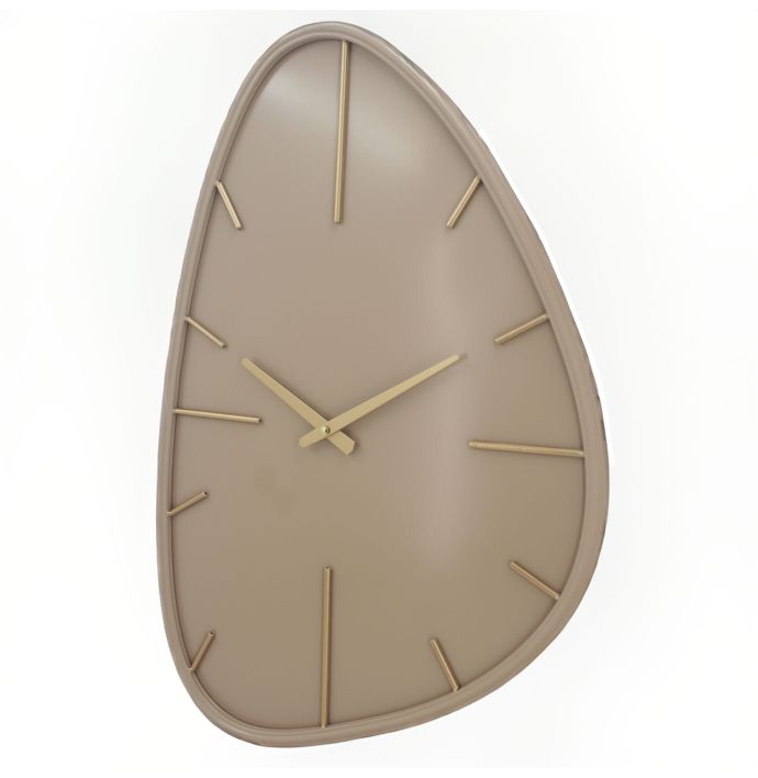 Wandklok Elio organisch beige