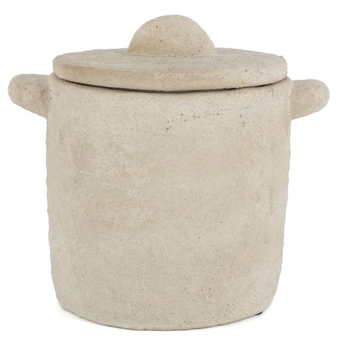 Aardewerk jar Tierra beige L wb