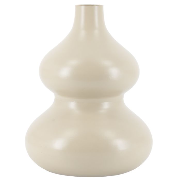 Metalen vaas spheres sand