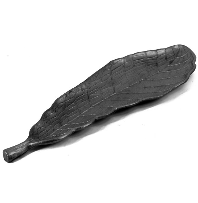 Schaal blad zwart