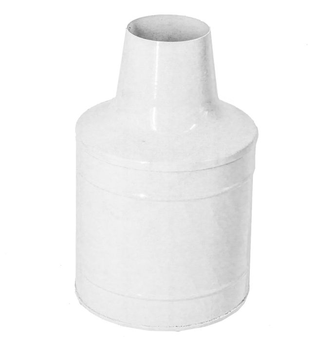 Metalen vaas white marble
