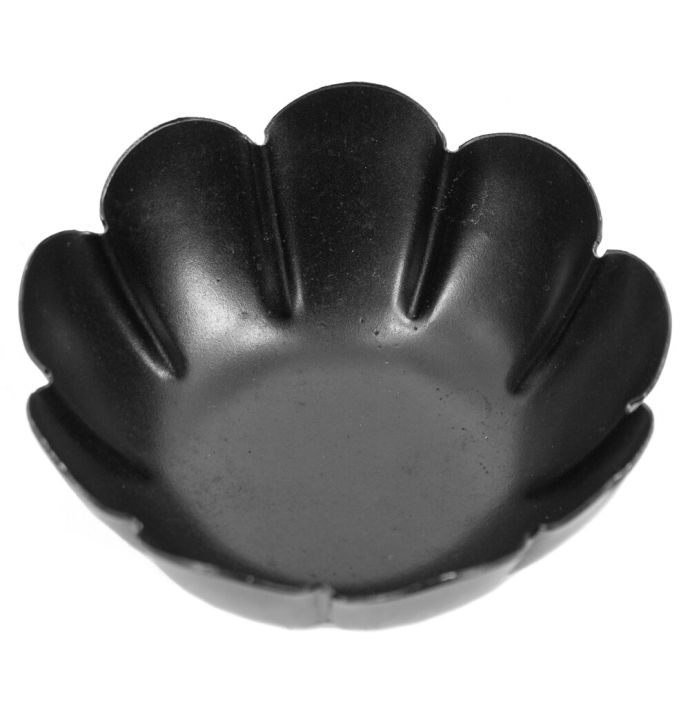 Metalen bakje lotus zwart