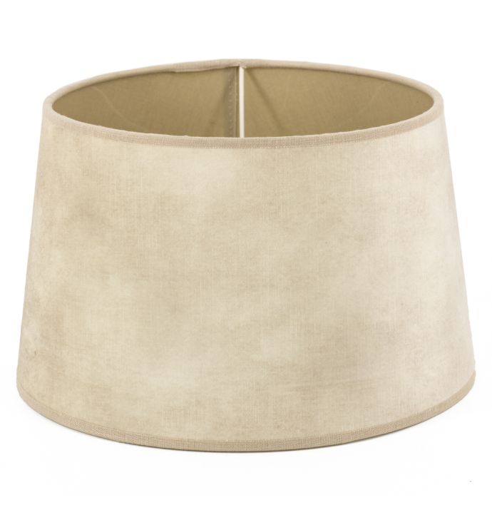 Lampenkap 40cm velvet naturel