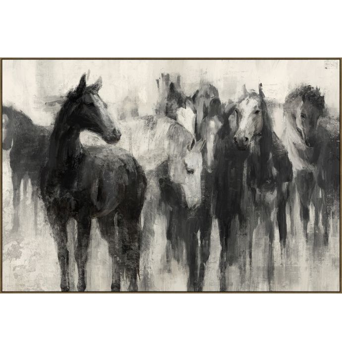 Schilderij horse stretch