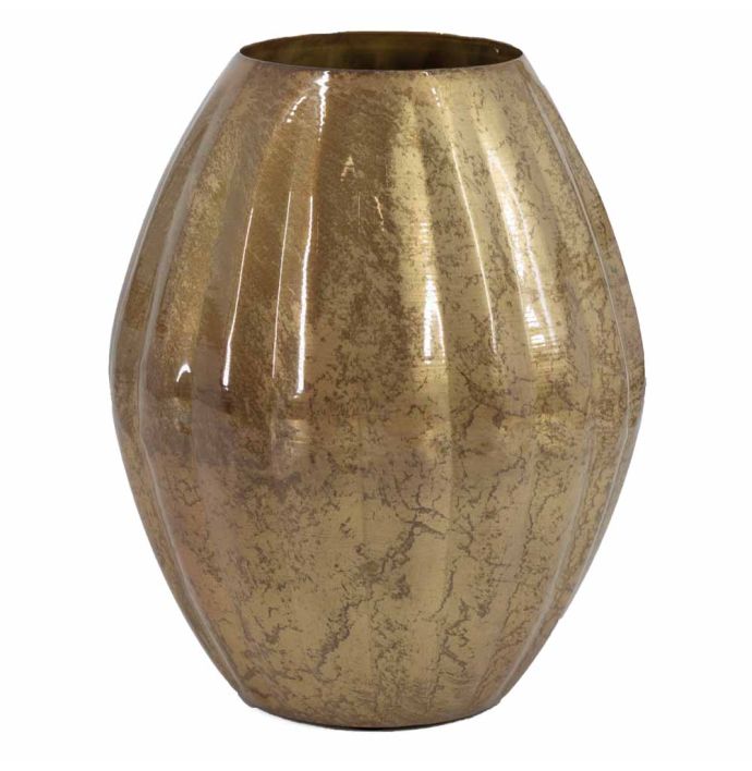 Metalen vaas peach