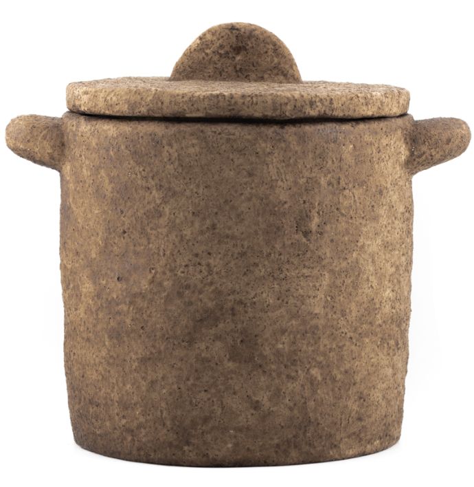 Aardewerk jar Tierra bruin L wb