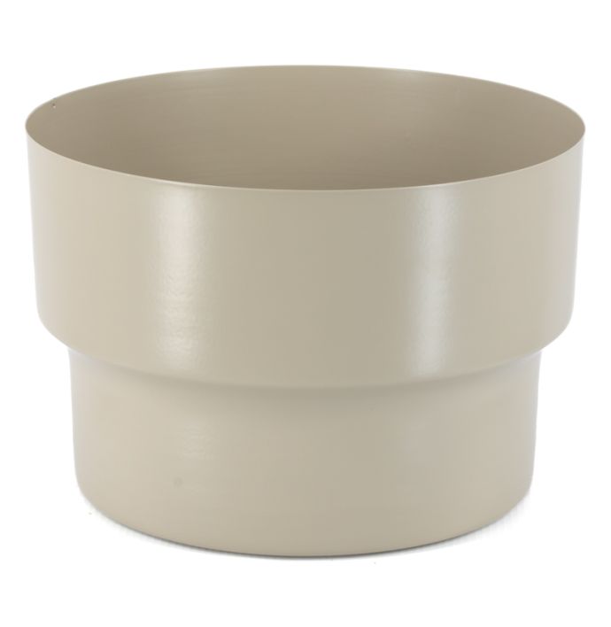 Metalen bloempot sand