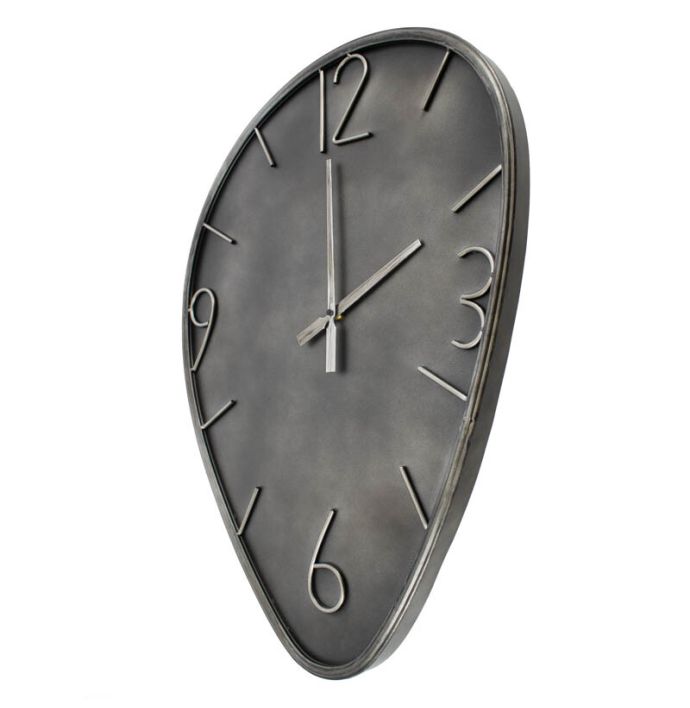 Wandklok Ringo organisch antraciet