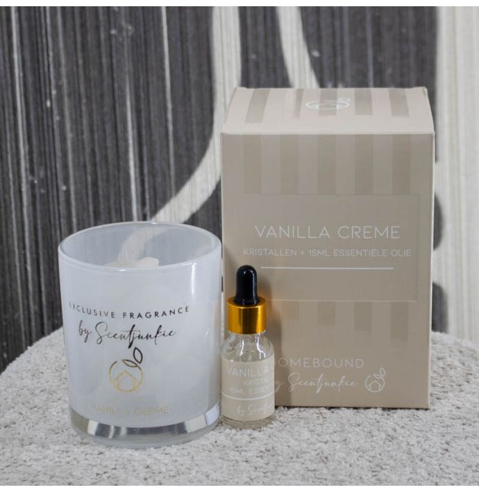 Geur kristal met 15ml essentiële olie vanilla cream