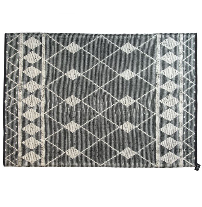 Karpet wol Kiet 200x290cm grijs