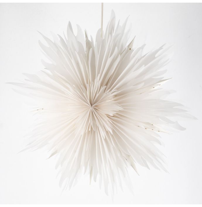 Kerstster star 60cm wit met pendel