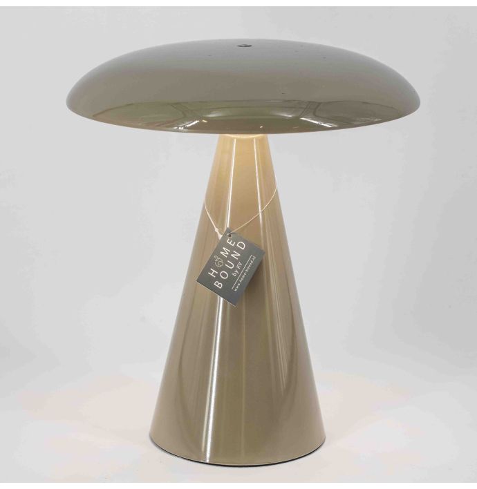 Bureaulamp Mush LED op accu taupe