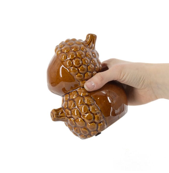 Aardewerk ornament Wintercone S bruin