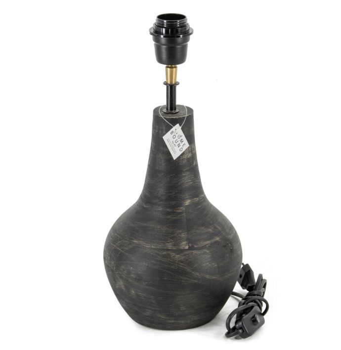 Lampenvoet hout zwart