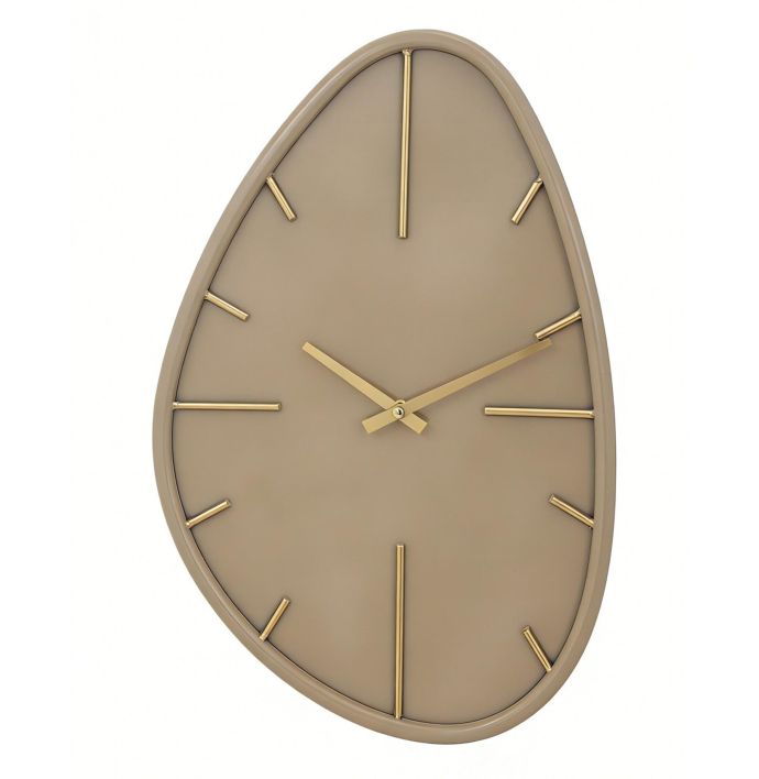 Wandklok Evia organisch beige