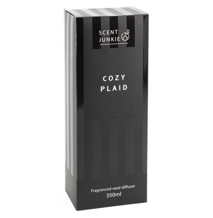 Geurdiffuser met stokjes 350ml cozy plaid