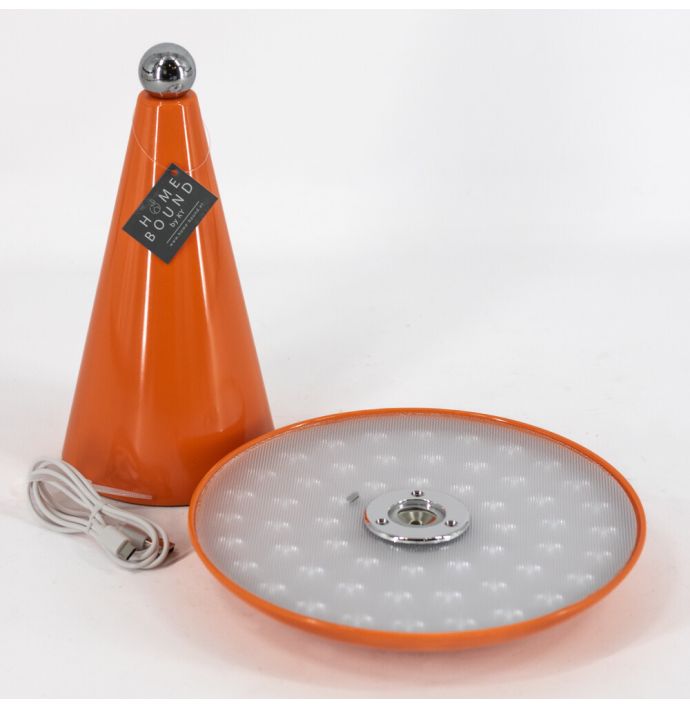 Bureaulamp Mush LED op accu oranje