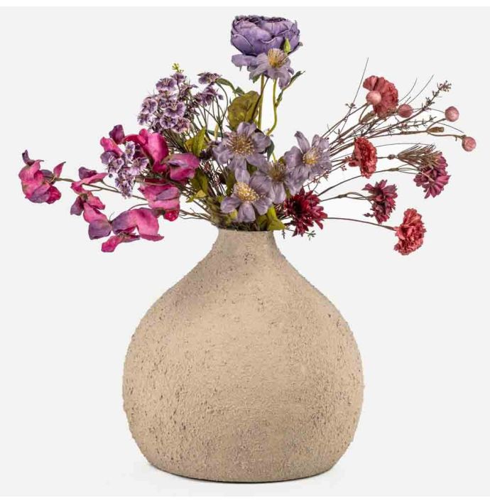 Metalen vaas sand stone