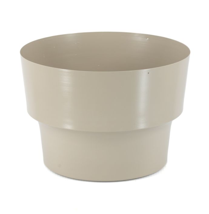Metalen bloempot sand