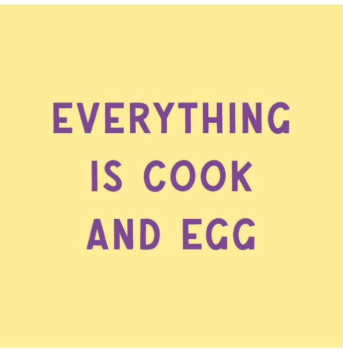 Tegeltje cook and egg