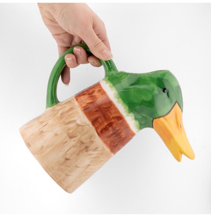 Aardewerk jug Eend