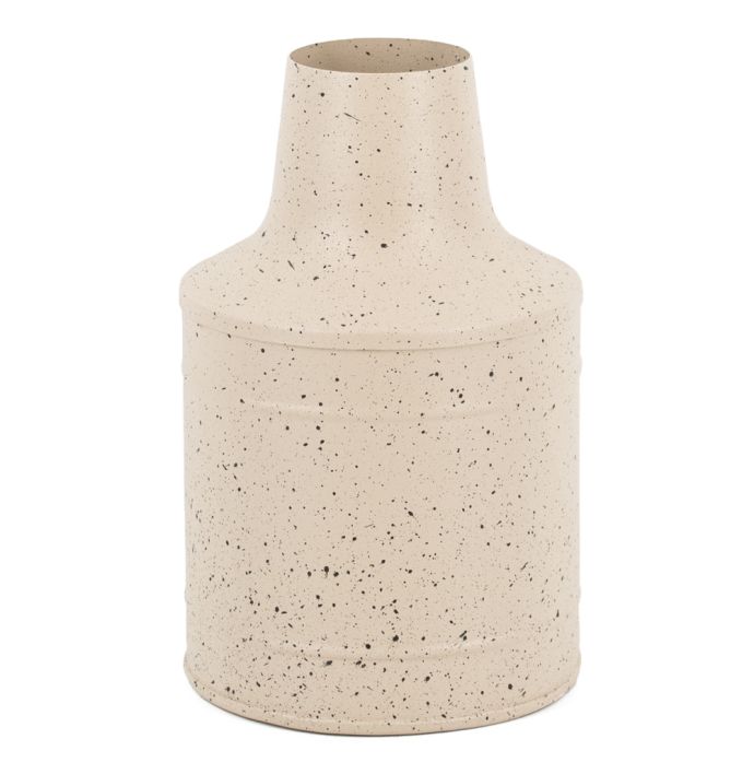 Metalen vaas zand dots