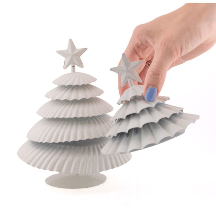 Metalen kerstboom wit