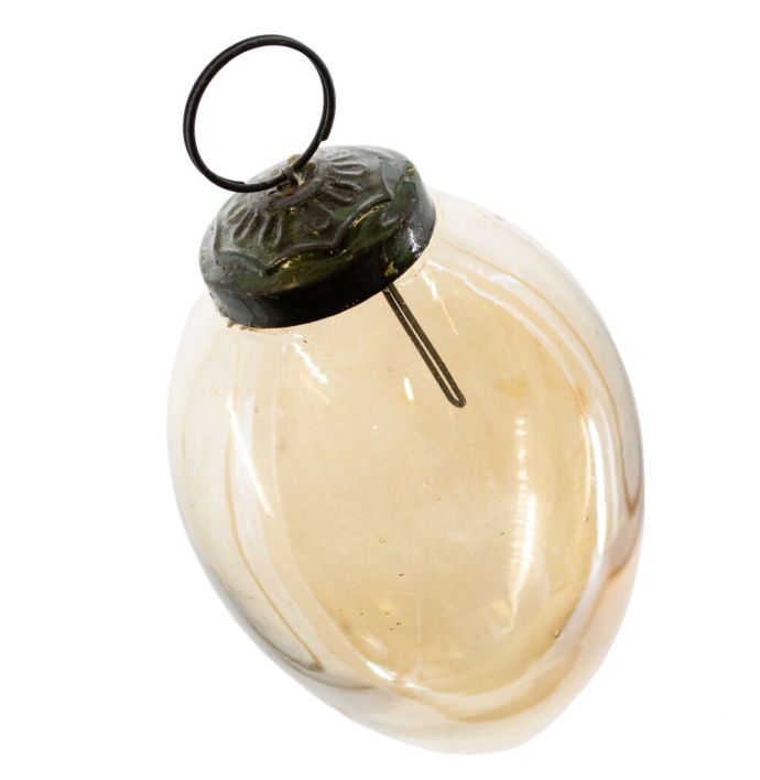 Kerstbal glas goud glans