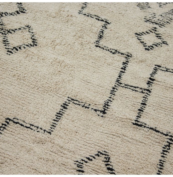 Karpet katoen Anda 200x290cm naturel