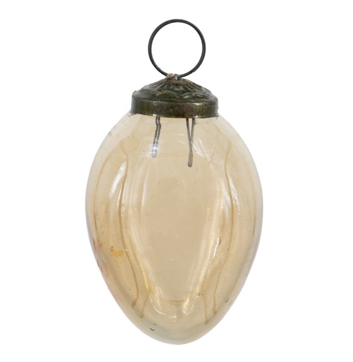 Kerstbal glas goud glans