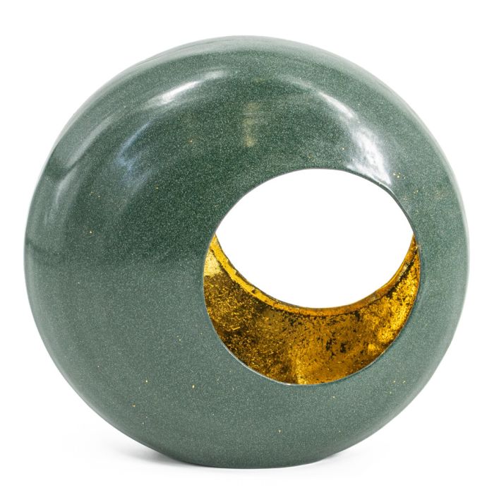 Standing egg windlicht groen