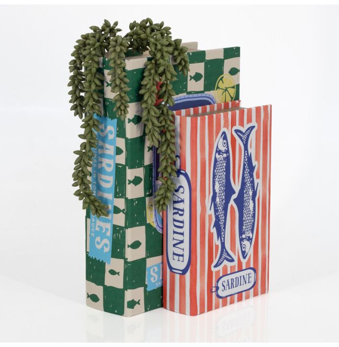 Opbergboek Sardine Green 27x18cm