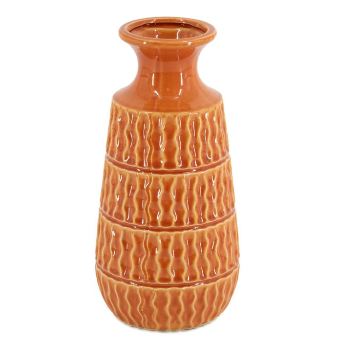 Aardewerk vaas tangerine