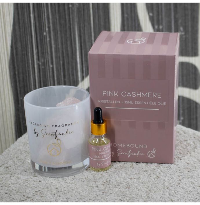 Geur kristal met 15ml essentiële olie pink cashmere