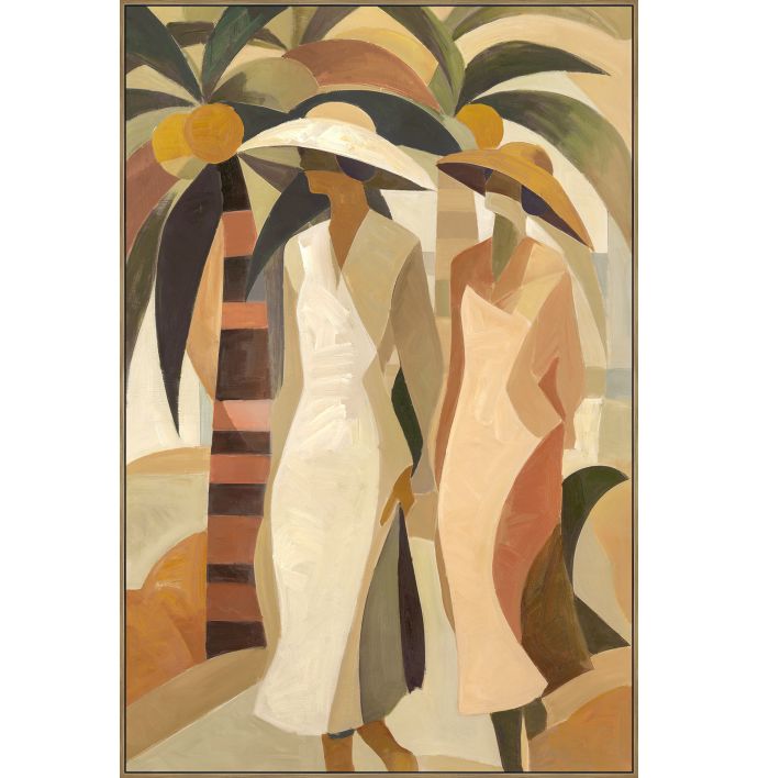 Schilderij palm walk