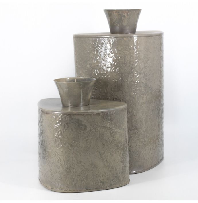 Metalen vaas driehoek sandstone