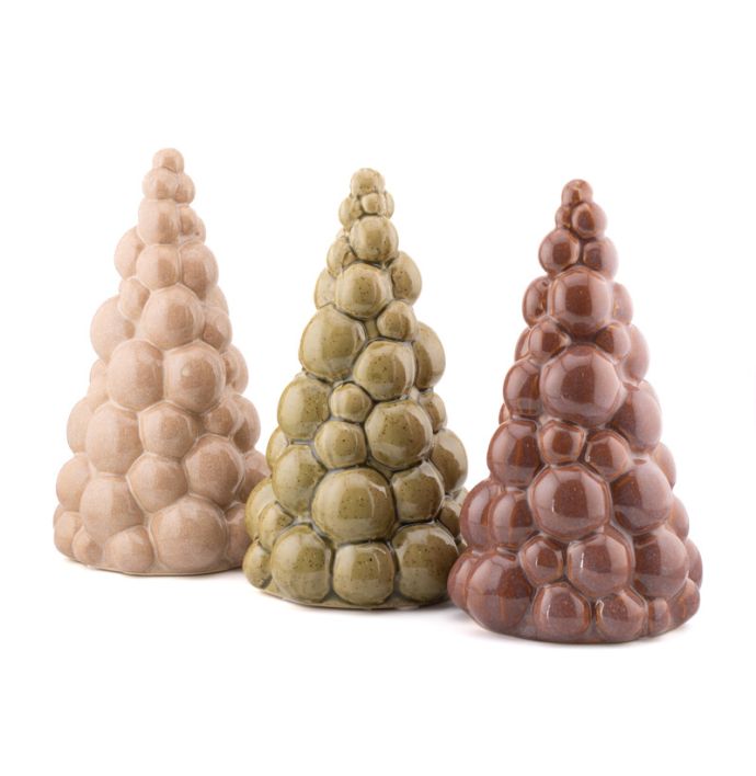 Ornament kerstboom Fir bruin S