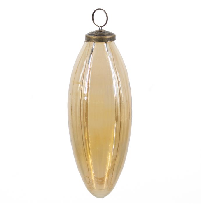 Kerstbal glas goud glans