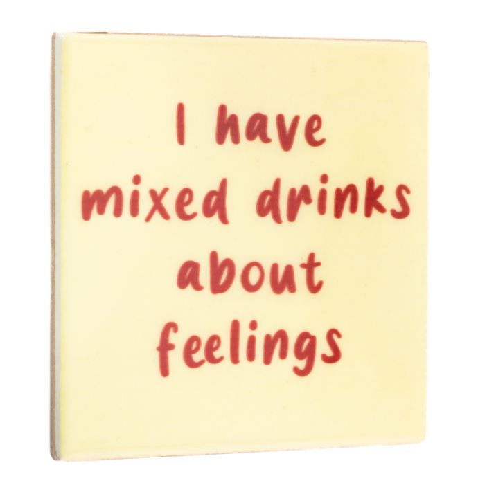 Tegeltje mixed drinks about feelings