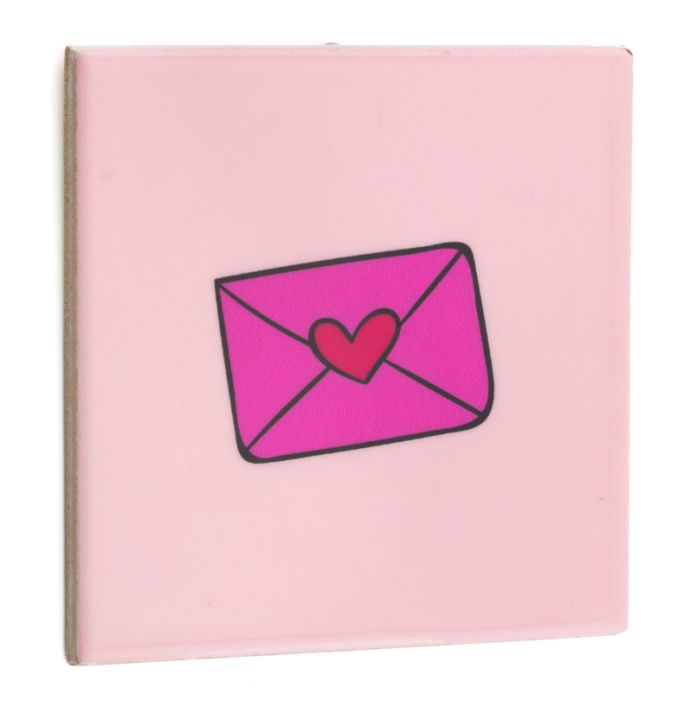Tegeltje envelop hart
